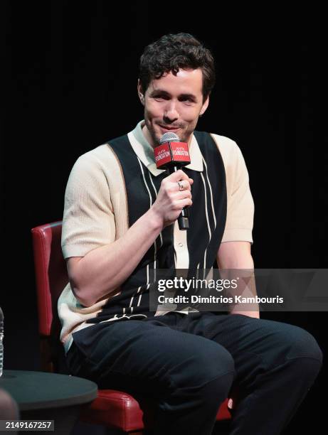 Jonah Hauer-King attends a SAG-AFTRA Foundation Conversation for "The Tattooist Of Auschwitz" at SAG-AFTRA Foundation Robin Williams Center on April...