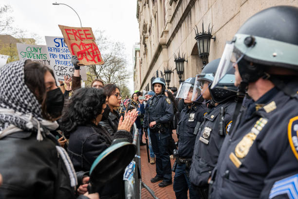 NY: Pro-Palestinian Protests Continue At Columbia University In New York City