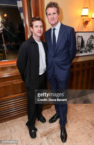 Burberry Chief Creative Officer Daniel Lee and Tristram Hunt, Director of the V&A, attend the Burberry party at Harry’s Bar during the opening week...