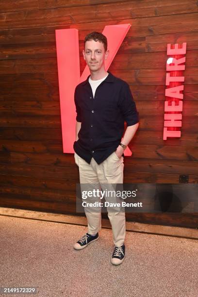Edward Davis attends the press night after party for "The Ballad Of Hattie And James" at the Kiln Theatre on April 18, 2024 in London, England.