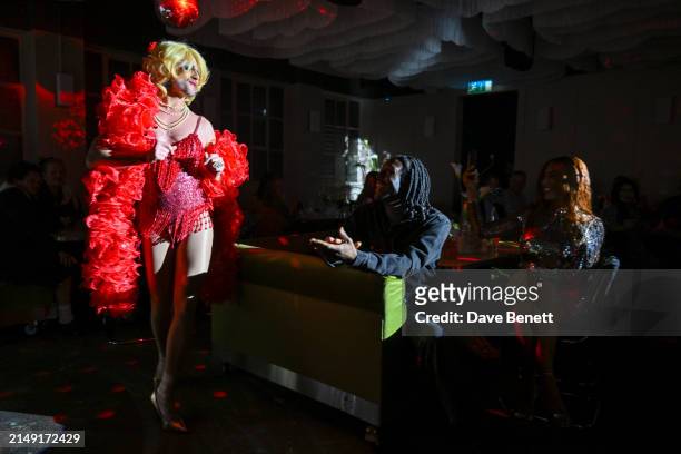 Jonny Woo, Otamere Guobadia and Munroe Bergdorf attend the launch of BISTROTHEQUE 20: The Season, in partnership with Tanqueray No. TEN, hosted by...