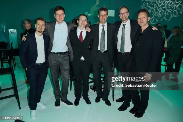 Guests attend the annual German Computer Game Award at Eisbach Studios on April 18, 2024 in Munich, Germany.