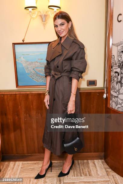 Bianca Brandolini d'Adda attends the Burberry party at Harry’s Bar during the opening week of the 60th International Art Exhibition, La Biennale di...