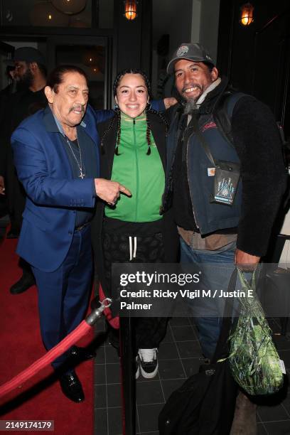 Danny Trejo seen attending Trejo’s Tacos - launch party in Portobello Road on April 18, 2024 in London, England.