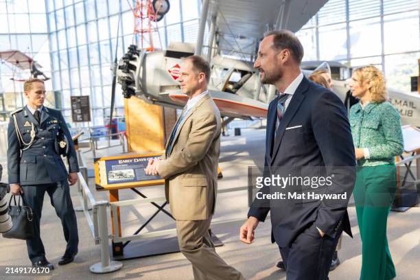 President and CEO of the Museum of Flight Matt Hayes, Crown Prince Haakon of Norway and Minister of Digitalisation and Public Governance of Norway...