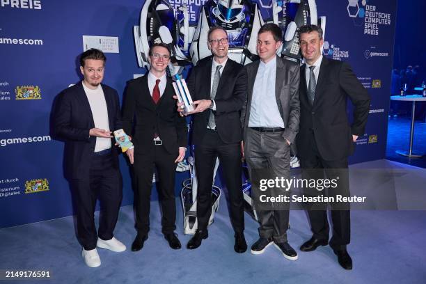 Studio "ROCKFISH Games" with "EVERSPACE 2", winner of the "Best German Game" award at the annual German Computer Game Award at Eisbach Studios on...