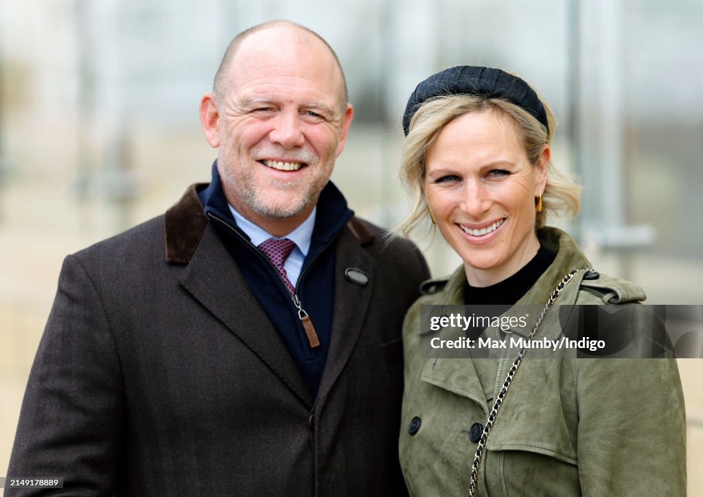 Zara Tindall Attends Cheltenham Races