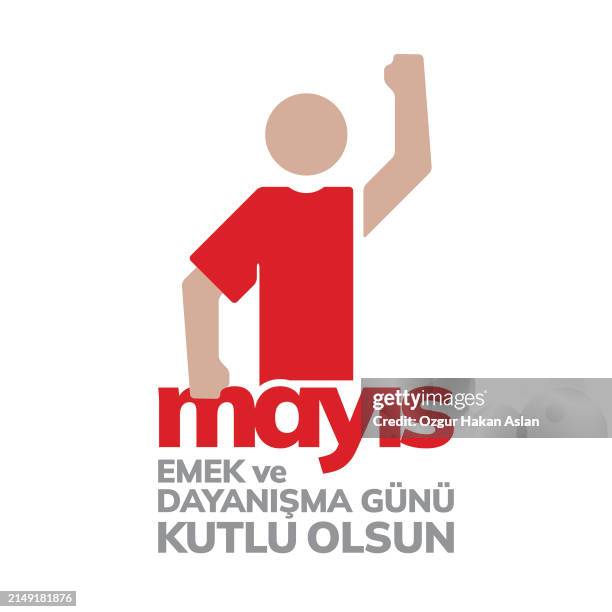 1 may international labor day. 1 mayıs i̇şçi bayramı - labour day stock illustrations