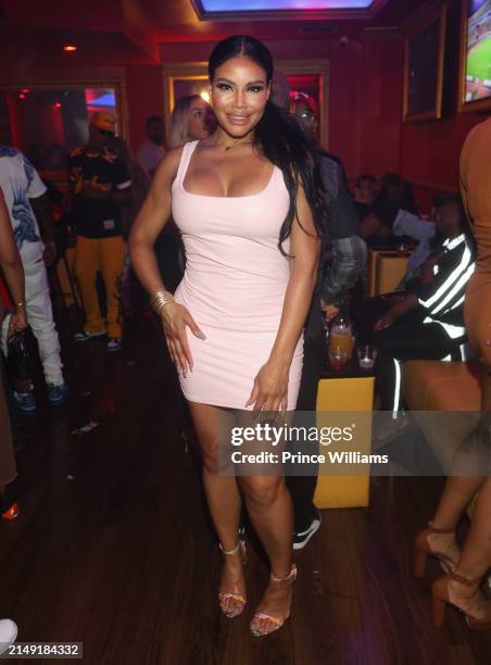 Mia Thornton attends Ladies Love R&B Wednesday at Red Martini on April 18, 2024 in Atlanta, Georgia.