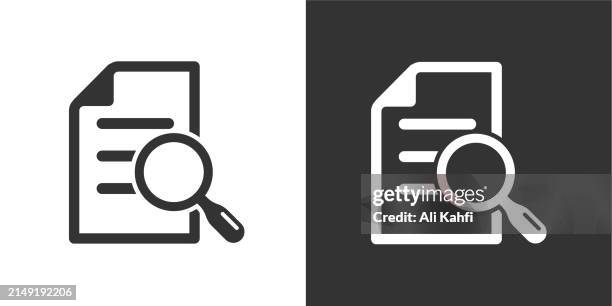 reading glyph solid icons. containing data, strategy, planning, research solid icons collection. vector illustration. for website design, logo, app, template, ui, etc - exploration stock illustrations