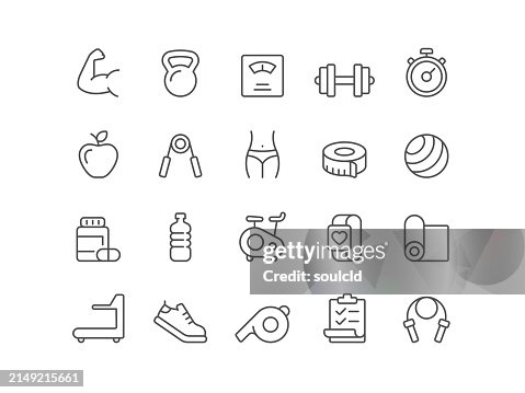 Iconos de ejercicios Iconos de ejercicios