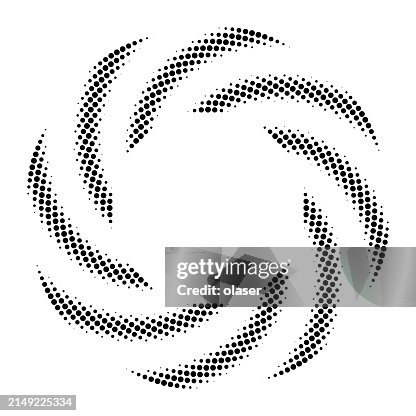 Circular pattern of dots fading using size. Multiple orbits. Circular pattern of dots fading using size. Multiple orbits.