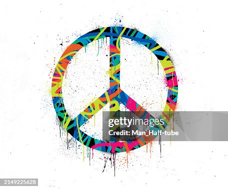 Peace symbol graffiti Peace symbol graffiti