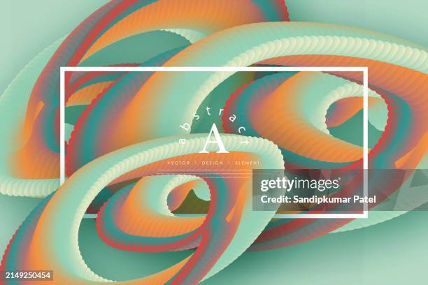 3d wavy background. array with dynamic emitted particles. a wave formed from many lines. - dot screen texture stock illustrations