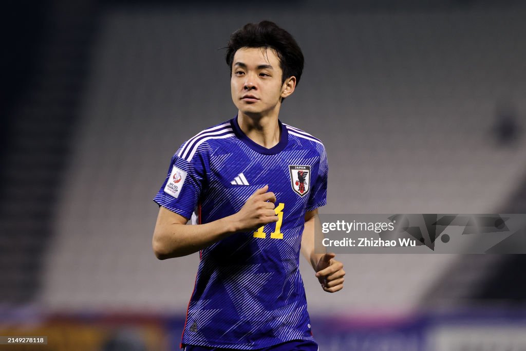 Aziam B Yamada Fuki of Japan looks on during the AFC U23 Asian Cup Group B ...