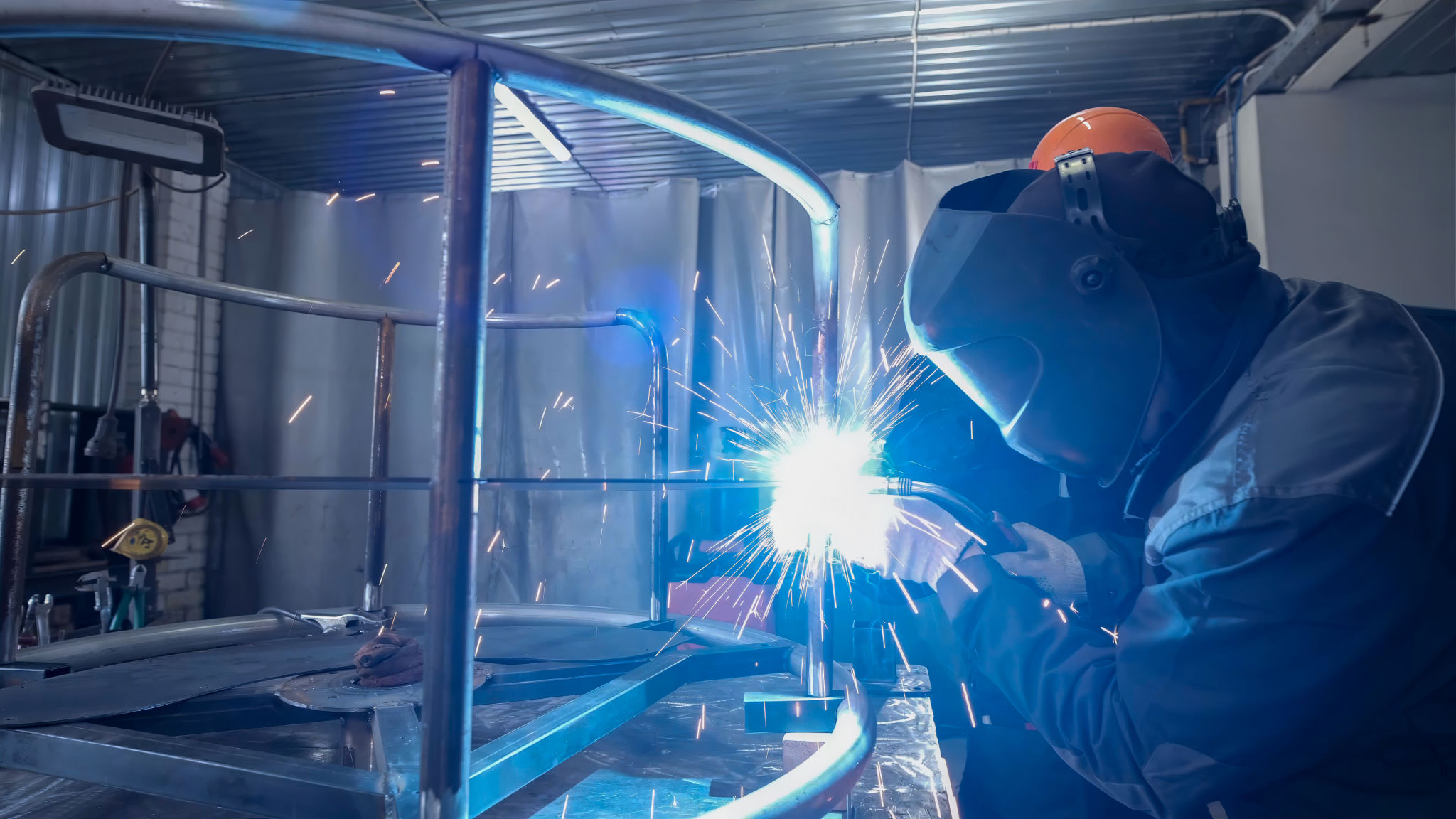 welder in the production of metal structures welder in the production of metal structures