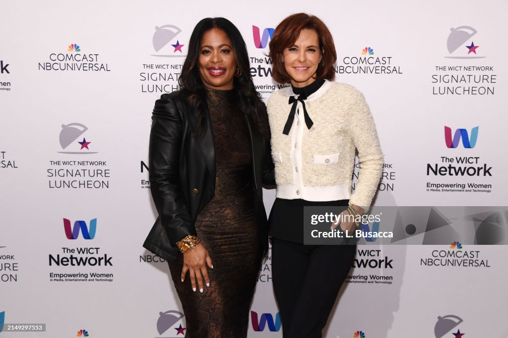 Michelle Rice Model Michelle Rice and Stephanie Ruhle attend the WICT Network Signature ...