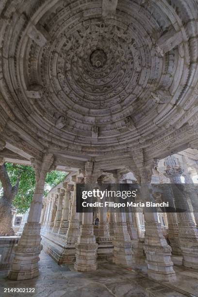 ranakpur - jain temple stock pictures, royalty-free photos & images