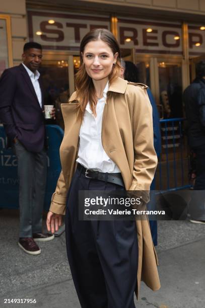 Louisa Jacobson attends "Stereophonic" Broadway opening night at the Golden Theatre on April 19, 2024 in New York City.