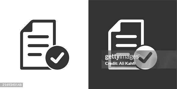 Approved, agreement and checkmark glyph solid icons. Containing data, strategy, planning, research solid icons collection. Vector illustration. For website design, logo, app, template, ui, etc Approved, agreement and checkmark glyph solid icons. Containing data, strategy, planning, research solid icons collection. Vector illustration. For website design, logo, app, template, ui, etc