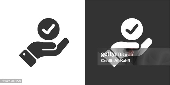 Approved, agreement and checkmark glyph solid icons. Containing data, strategy, planning, research solid icons collection. Vector illustration. For website design, logo, app, template, ui, etc Approved, agreement and checkmark glyph solid icons. Containing data, strategy, planning, research solid icons collection. Vector illustration. For website design, logo, app, template, ui, etc