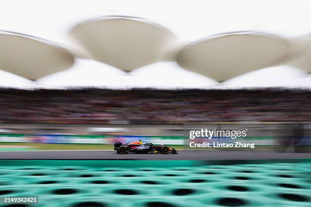 Max Verstappen of the Netherlands driving the Oracle Red Bull Racing RB20 on track during the Sprint ahead of the F1 Grand Prix of China at Shanghai...