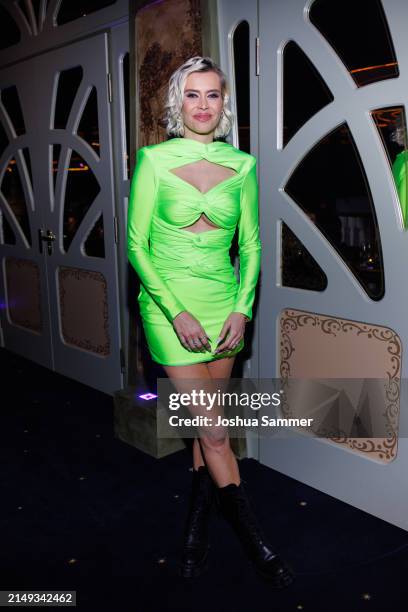 Verena Kerth attends the Aftershowparty of the 24th Radio Regenbogen Award at Europa-Park on April 19, 2024 in Rust, Germany.
