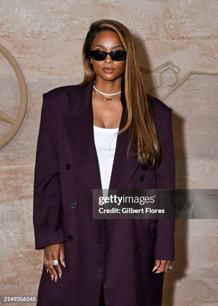 Ciara at the Mercedes-Benz all new G-Class Los Angeles star-studded world premiere held at Franklin Canyon Park on April 23, 2024 in Beverly Hills,...