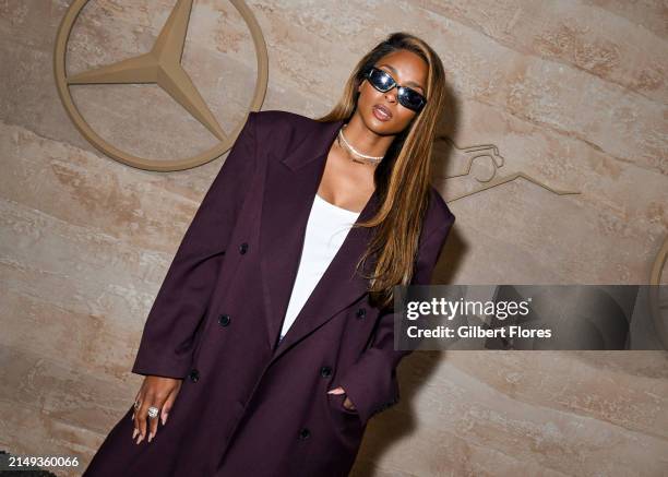 Ciara at the Mercedes-Benz all new G-Class Los Angeles star-studded world premiere held at Franklin Canyon Park on April 23, 2024 in Beverly Hills,...