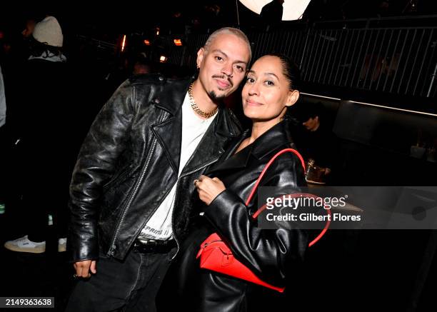 Evan Ross and Tracee Ellis Ross at the Mercedes-Benz all new G-Class Los Angeles star-studded world premiere held at Franklin Canyon Park on April...
