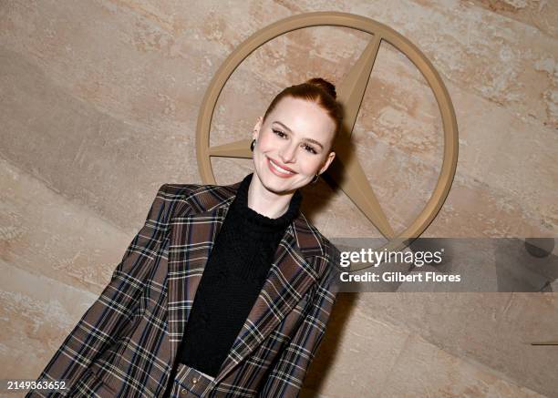 Madelaine Petsch at the Mercedes-Benz all new G-Class Los Angeles star-studded world premiere held at Franklin Canyon Park on April 23, 2024 in...