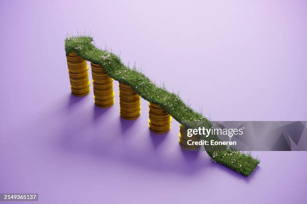 sustainable growth chart - green technology stock pictures, royalty-free photos & images