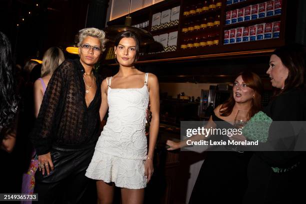 Victoria Brito and Vanessa Fuchs at the Dr. Barbara Sturm VIP Dinner held at Torrisi on April 23, 2024 in New York, New York.