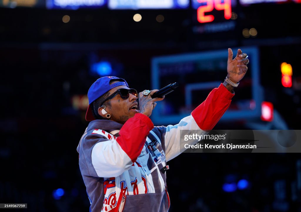 Celebrities At The Los Angeles Clippers Game