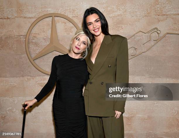Selma Blair and Kendall Jenner at the Mercedes-Benz all new G-Class Los Angeles star-studded world premiere held at Franklin Canyon Park on April 23,...