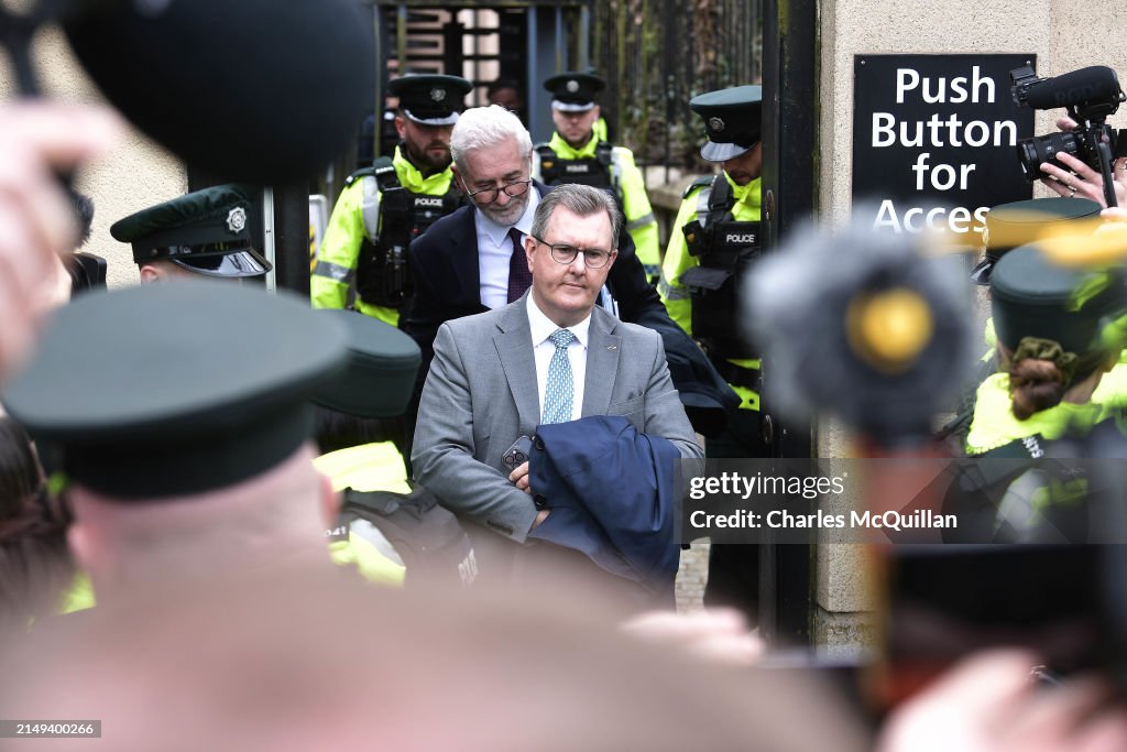 Jeffery Donaldson And Wife Eleanor Appear At Newry Court On Historic Sex Abuse Charges