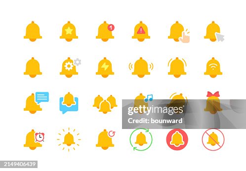 Notification Bell Flat Icons Notification Bell Flat Icons