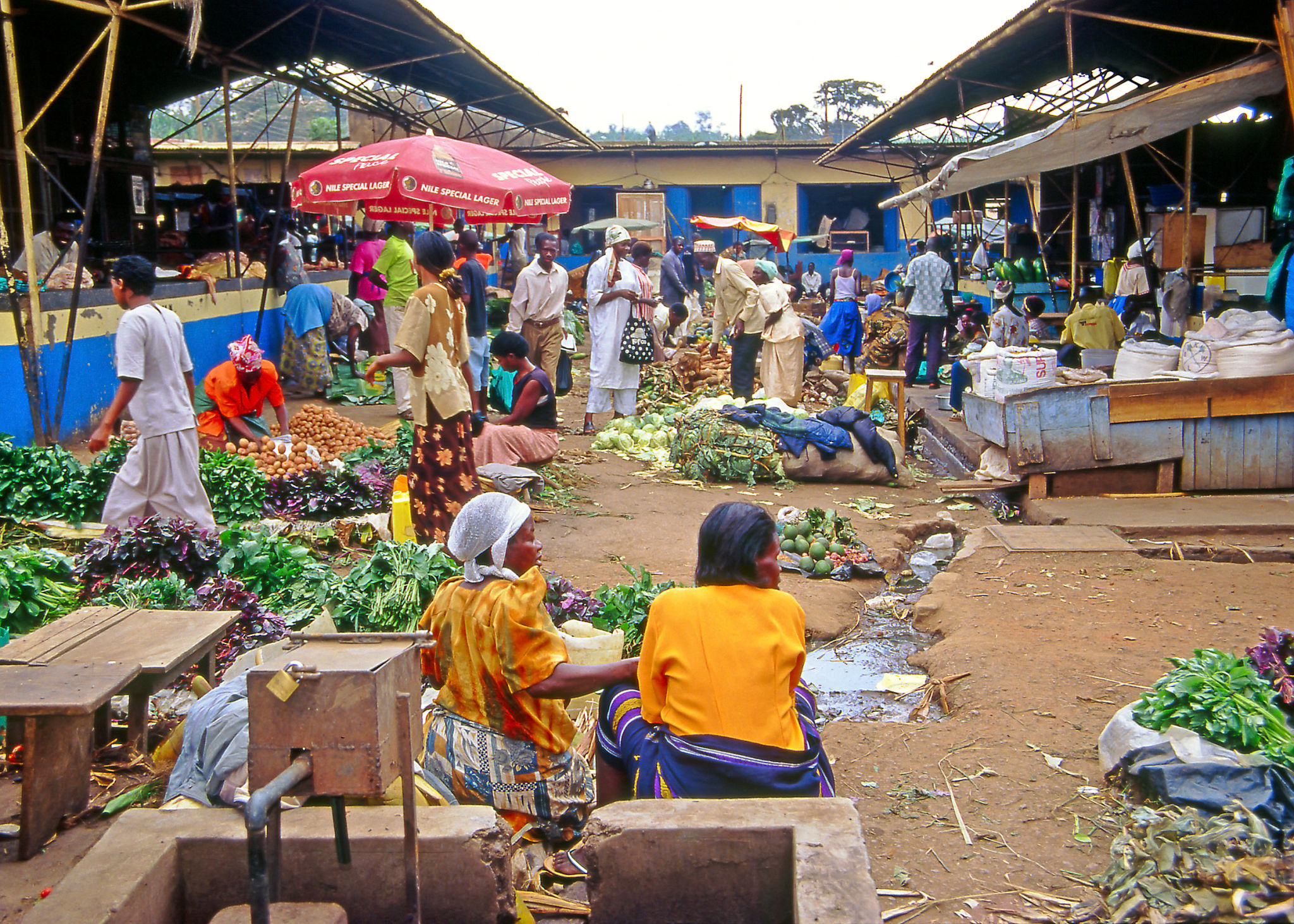 An unidentified vendors in the market in Kampala, Uganda, Africa An unidentified vendors in the market in Kampala, Uganda, Africa
