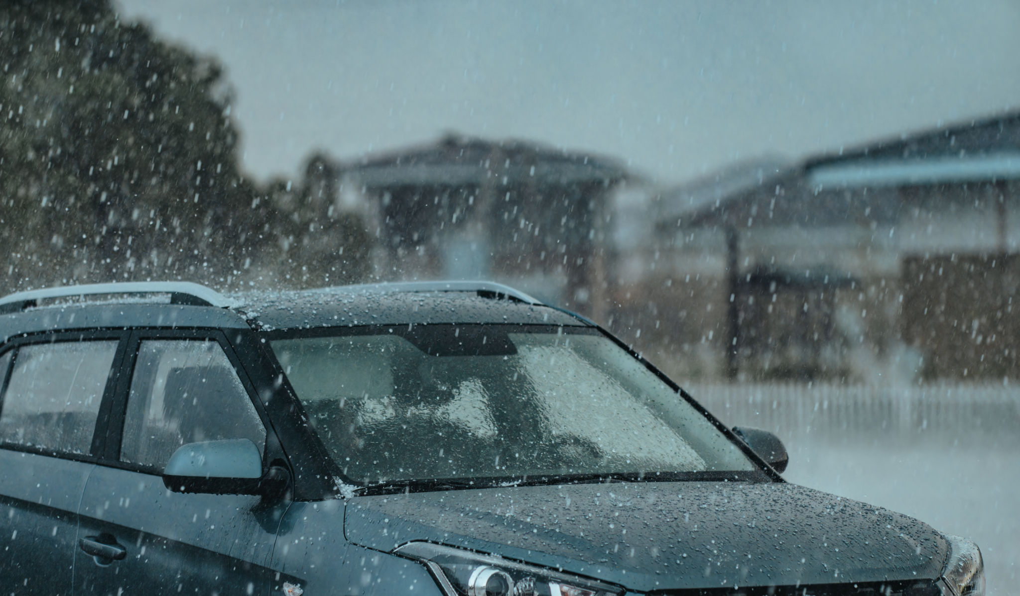 car rain