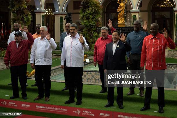 Saint Kitts and Nevis ambassador Norgen Wilson; Saint Lucia's PM Philip Pierre; Antigua and Barbuda's PM Gaston Browne; Saint Vincent and the...