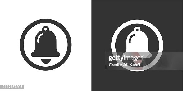 Subscribe bell glyph solid icon. Solid icon that can be applied anywhere, simple, pixel perfect and modern style Subscribe bell glyph solid icon. Solid icon that can be applied anywhere, simple, pixel perfect and modern style