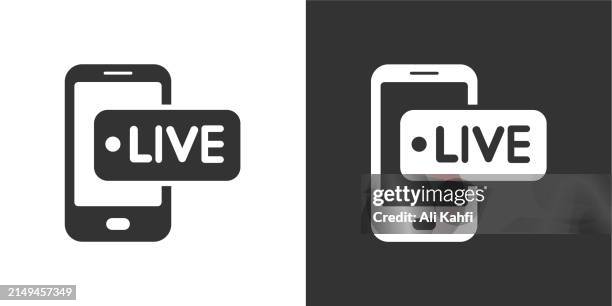 vlog live subscribe glyph solid icon. solid icon that can be applied anywhere, simple, pixel perfect and modern style - clicking like button stock illustrations