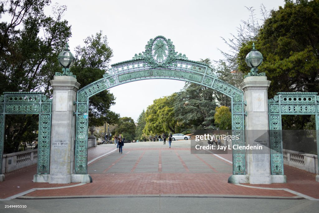 The iconic Sather Gate, which is a prominent landmark at Sproul... News ...