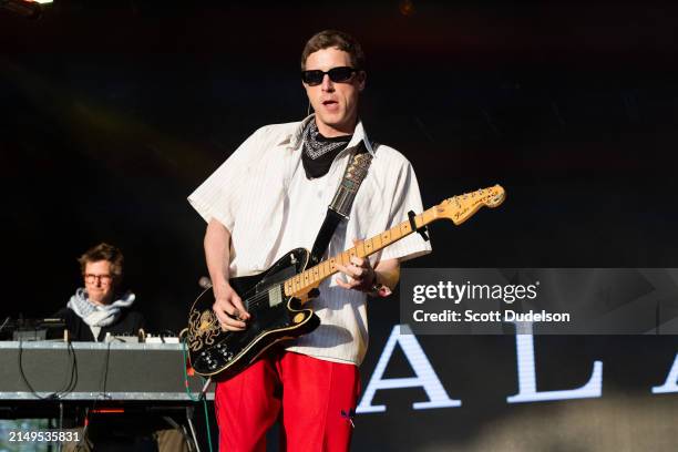 Singer Leo Wyndham of Palace performs onstage during Weekend 2 - Day 2 of the Coachella Valley Music and Arts Festival at Empire Polo Club on April...