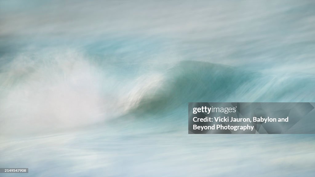Abstract Art of Wave Crashing at Anna Maria Island, Florida