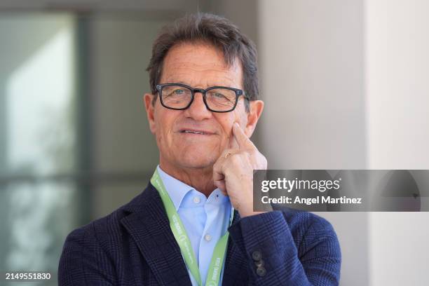 Fabio Capello attends the International Media Drinks prior to the Laureus World Sports Awards Madrid 2024 at the Palacio de Cibeles on April 21, 2024...