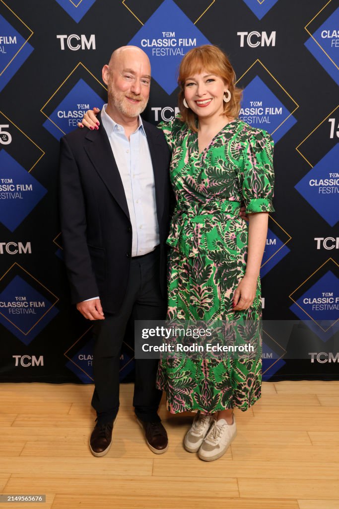 Tim Mendelson and Alicia Malone, TCM Host attend the "National... News