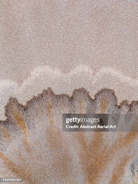tributary from the king river shot from an overhead perspective, the kimberley, western australia, australia - sediment stock-fotos und bilder