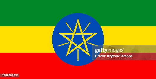 flag of ethiopia - bandeira da etiópia - fotografias e filmes do acervo
