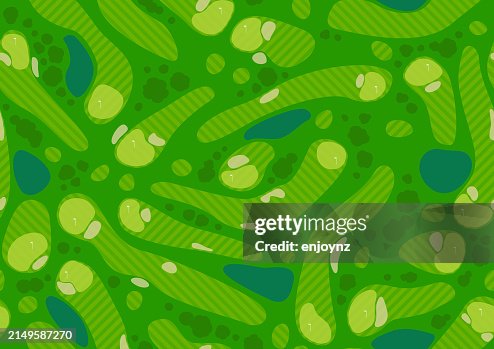 Seamless Green Golf Course Map Pattern High-Res Vector Graphic - Getty ...